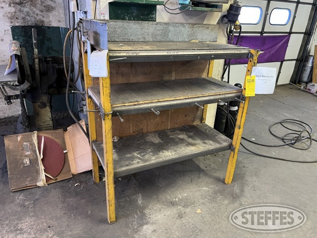 Steel shelving unit